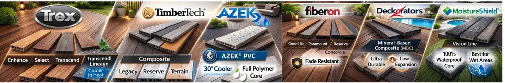 Composite Deck building Services in madison 2 Deck brands