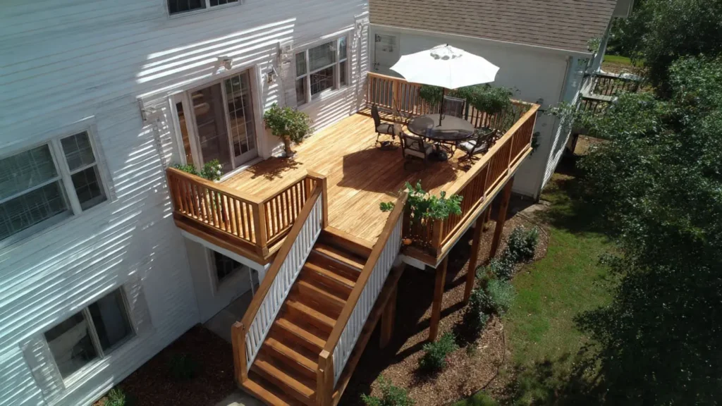 Custom Deck Madison 2 Custom deck design in Madison